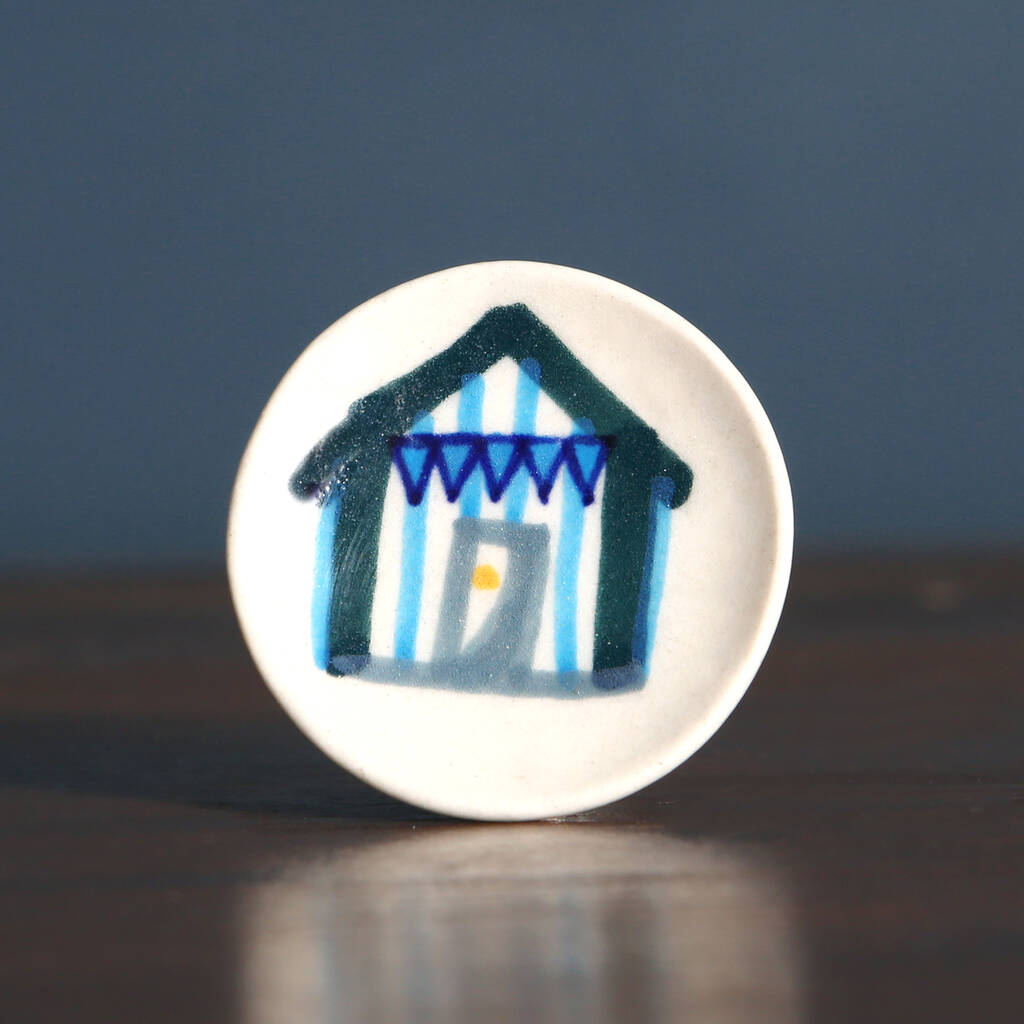 Nautical Beach Hut Ceramic Drawer Knob Handle