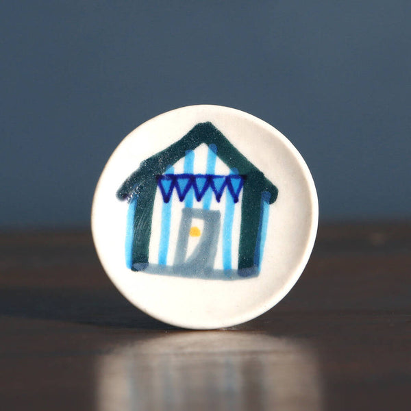 Nautical Beach Hut Ceramic Drawer Knob Handle