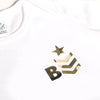 Personalised White Footless Baby Grow