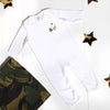 Personalised White Footless Baby Grow