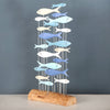 School Of Fish On Driftwood Block