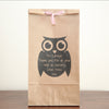 Personalised Thank You Owl Gift Bag