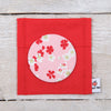 Pink Cherry Blossom Fabric Mirror And Pouch