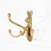 Rabbit Hare Multi Wall Hook, Brass Effect