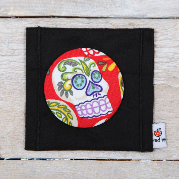 Sugar Skull Handbag or Pocket Mirror, 3 colours