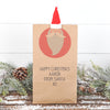Christmas Personalised Santa Gift Bag With Hat Peg