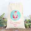 Santa Christmas Personalised Cotton Bags