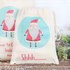 Santa Christmas Personalised Cotton Bags