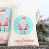 Santa Christmas Personalised Cotton Bags