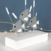 Trio Of Silver Fish On Block
