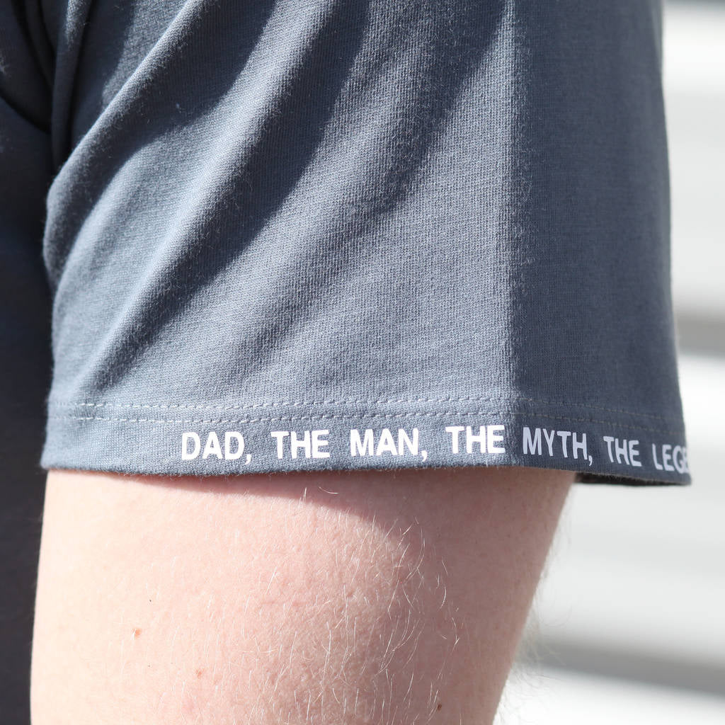 Mens Personalised Secret Text T Shirt, Fathers day
