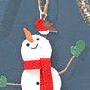 Snowman With Gloves And Robin Christmas Tee Decoration