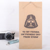 Personalised Darth Vadar Father's Day or Birthday Gift Bag