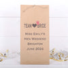 Team Bride Personalised Hen Party, Favour Bags