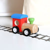 Wooden Train And Track Roll With Personalised Bag