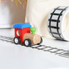 Wooden Train And Track Roll With Personalised Bag