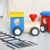 Wooden Train And Track Roll With Personalised Bag