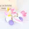 Personalised Cotton Bag And Unicorn Pull Along Toy