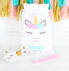 Personalised Unicorn Sleepover Bag And Accessories