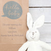 Bunny Rabbit Rattle With Personalised Gift Bag