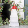 Beautiful White And Red Angel Tree Topper, Two Sizes