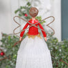 Beautiful White And Red Angel Tree Topper, Two Sizes