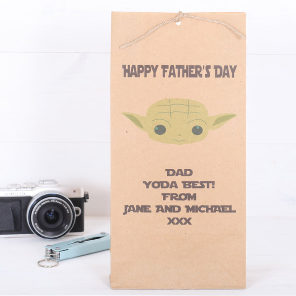 Personalised Yoda Father's Day Gift Bag