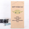 Personalised Yoda Father's Day Gift Bag