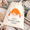 Personalised Girls Hair Bobble And Brush Bag