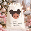 Darker Skin Tone Girls Personalised Hair Accessory Bag