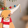 Highland Cow Coo With Robin And Scarf Christmas Tree Decoration