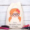 Girls Personalised Hair Bobbles And Accessory Bag