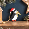 Puffin With Mistletoe Christmas Tree Decoration