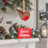 Merry Christmas Robin Tree Decoration