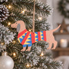 Colourful Dachshund Sausage Dog Christmas Tree Decoration