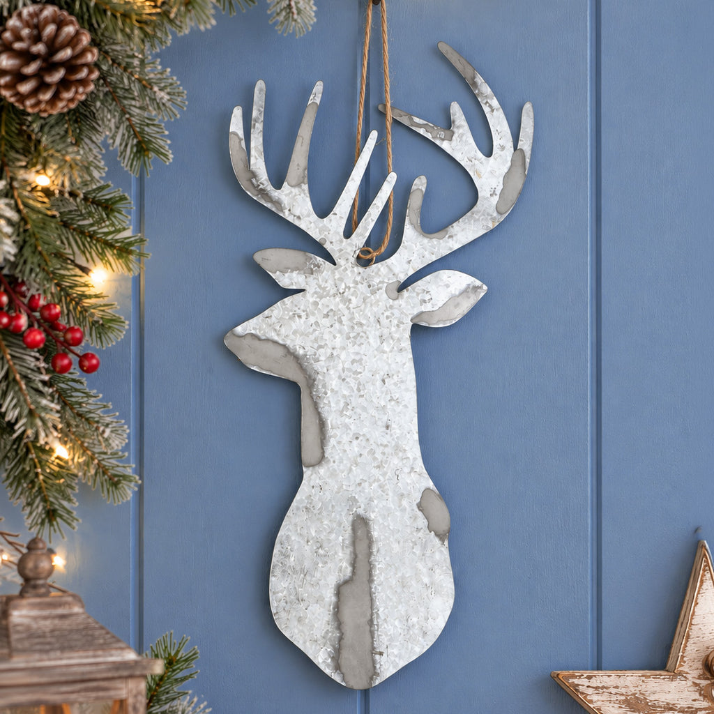 Christmas Stag Wall Hanging Decoration