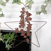 Bronze Tone Star Wreath Christmas Decoration