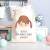Personalised Girls Hair Bobble And Brush Bag